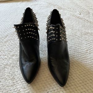 Black studded heels
